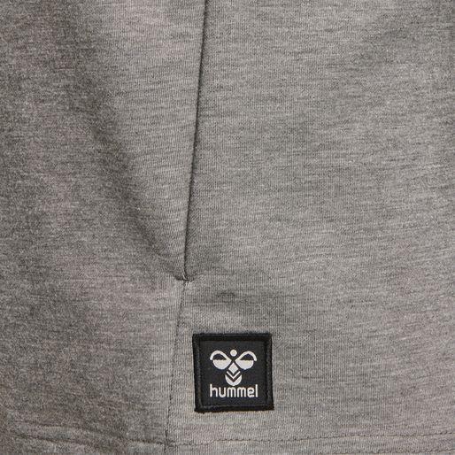 hmlTROPPER ZIP HOODIE, GREY MELANGE, packshot