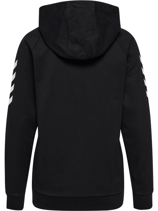 HMLGO COTTON HOODIE WOMAN, BLACK, packshot