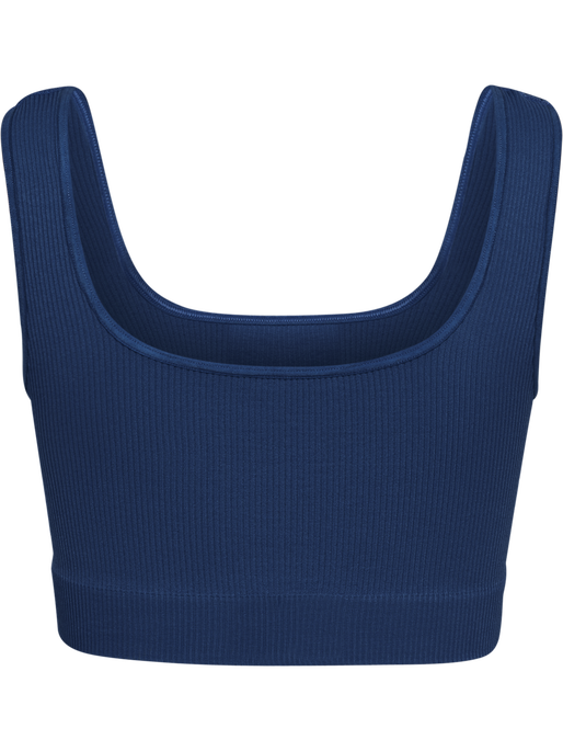 hmlPULSE SEAMLESS RIB BRA, DRESS BLUES hmlPULSE SEAMLESS RIB BRA, DRESS BLUES, packshot