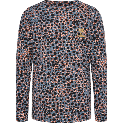hmlMEJSE T-SHIRT L/S, BLUE MIRAGE, packshot