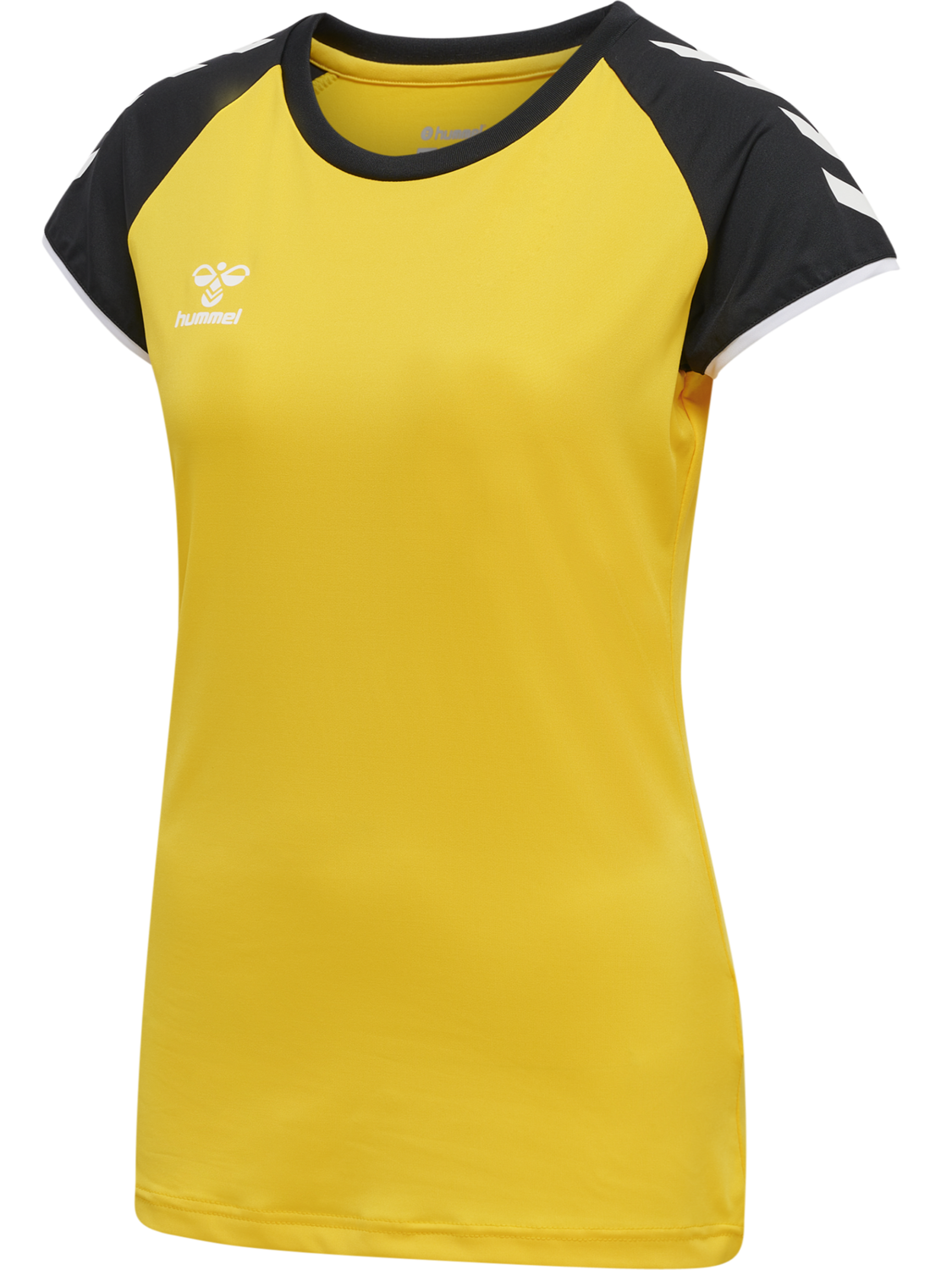 hmlCORE VOLLEY STRETCH TEE WO, BLAZING YELLOW, packshot