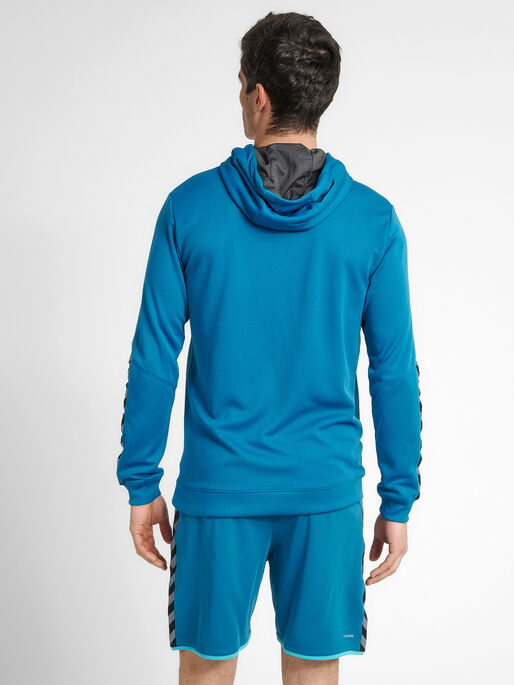 hmlAUTHENTIC POLY HOODIE, CELESTIAL, model