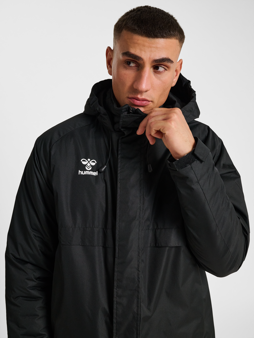 hmlGO PARKA JACKET, BLACK hmlGO PARKA JACKET, BLACK, model