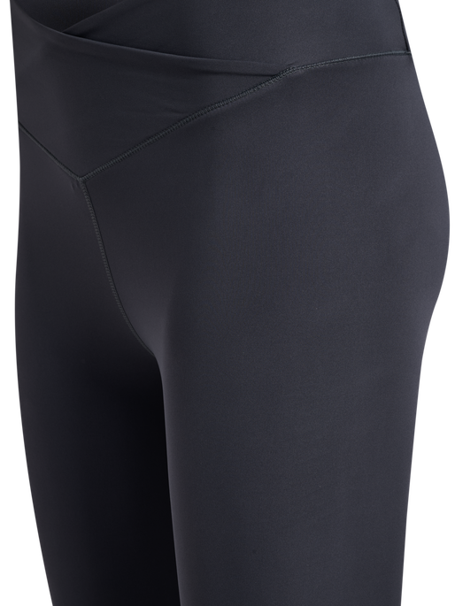 hmlYOGA WRAP HIGH WAIST W TIGHTS, EBONY hmlYOGA WRAP HIGH WAIST W TIGHTS, EBONY, packshot