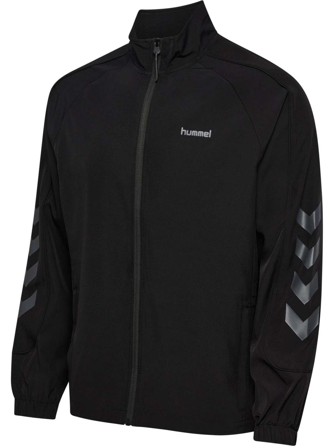 hmlHYBRID TRACK JACKET, BLACK, packshot