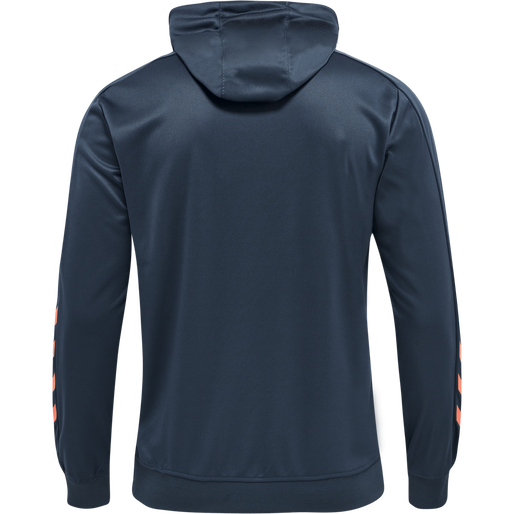 hmlPROMO POLY HOODIE, OMBRE BLUE/NASTURIUM, packshot