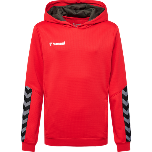 hmlAUTHENTIC KIDS POLY HOODIE, TRUE RED, packshot