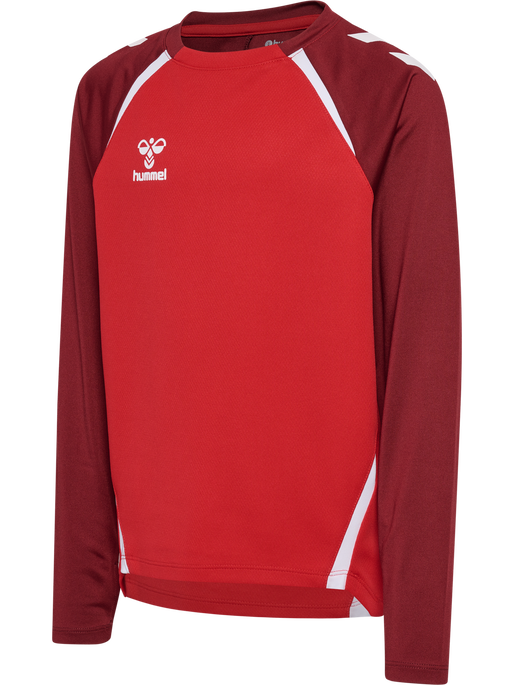 hmlLEAD 2.0 CREW SWEAT KIDS, TRUE RED/MAROON hmlLEAD 2.0 CREW SWEAT KIDS, TRUE RED/MAROON, packshot