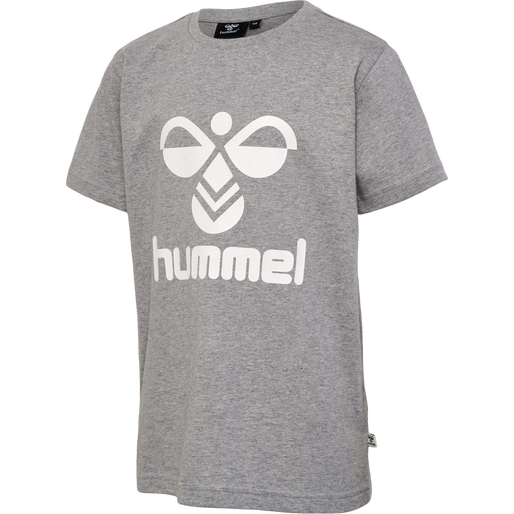 hmlTRES T-SHIRT S/S 2-PK, BLACK IRIS/GREY MELANGE, packshot