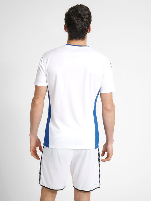 hmlAUTHENTIC POLY JERSEY S/S, WHITE, model