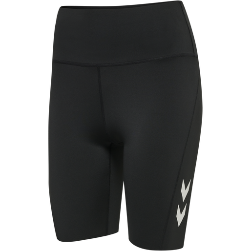 hmlMT GRACE HW TIGHT SHORTS, BLACK, packshot
