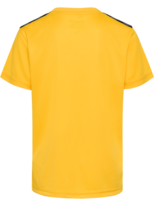 hmlAUTHENTIC PL JERSEY S/S KIDS, SPORTS YELLOW/TRUE BLUE, packshot
