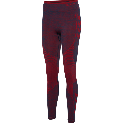 hmlMT ALY SEAMLESS HW TIGHTS, INSIGNIA BLUE/CABERNET MELANGE, packshot
