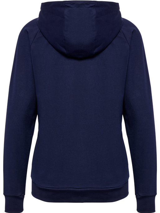 HMLGO COTTON LOGO HOODIE WOMAN, MARINE, packshot