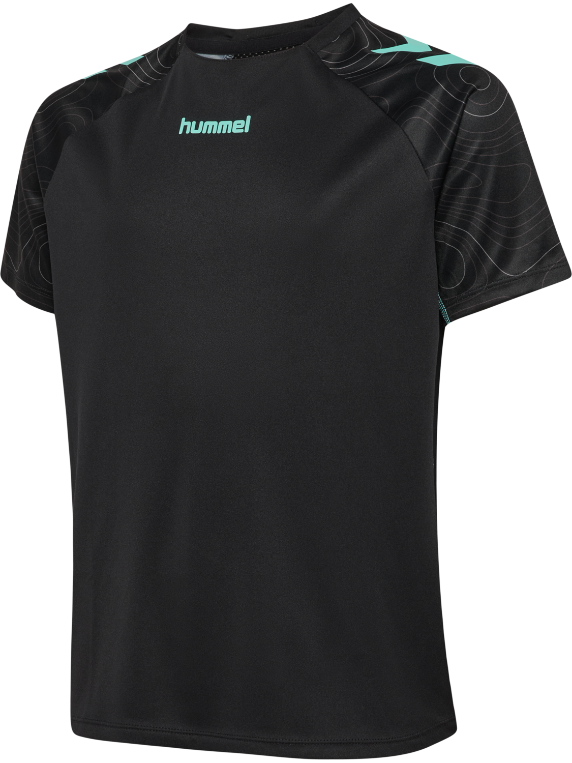 hmlBLAZE 2.0 TRAINING JERSEY KIDS, BLACK/POOL BLUE, packshot