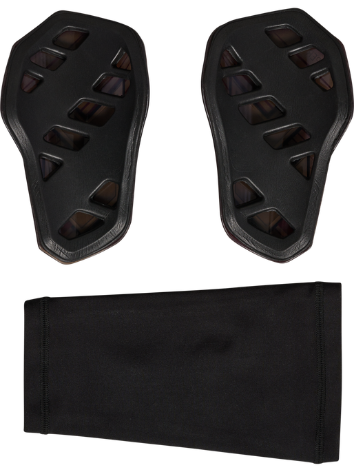 hmlSHIN GUARDS HYPER FIT, POPPY RED/TRANSPARENT, packshot