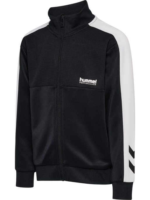 hmlJR COLORBLOCK TRACKSUIT, BLACK, packshot