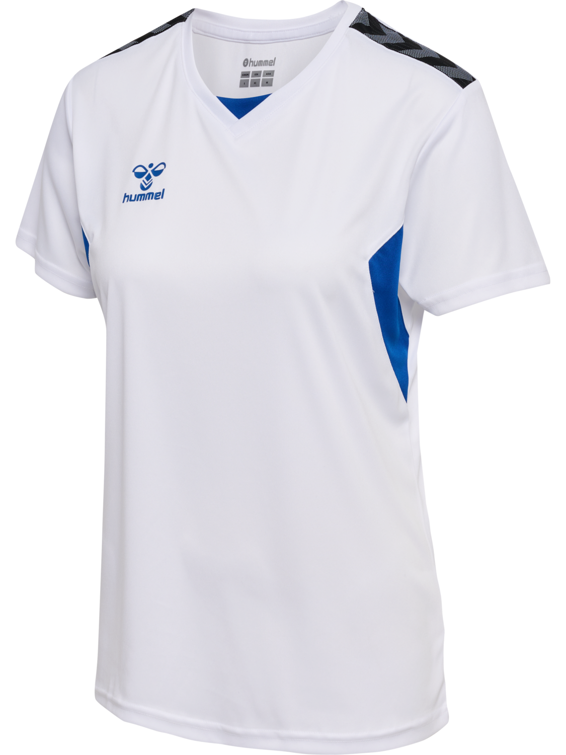 hmlAUTHENTIC PL JERSEY S/S WOMAN, WHITE/TRUE BLUE, packshot