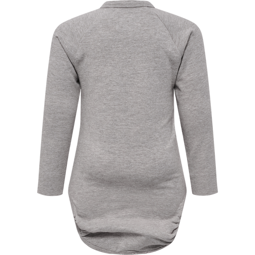 hmlMURPHY BODY L/S, GREY MELANGE, packshot