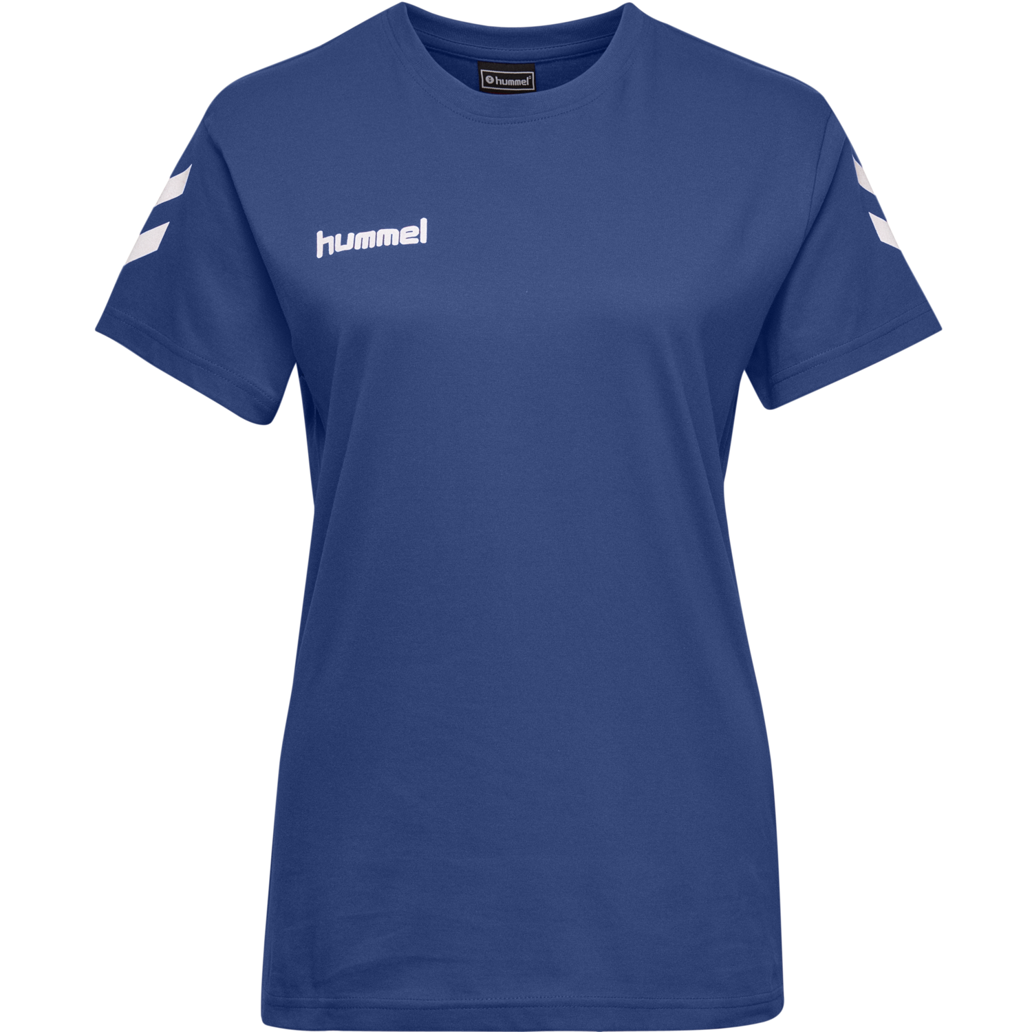 HUMMEL GO COTTON T-SHIRT WOMAN S/S, TRUE BLUE, packshot