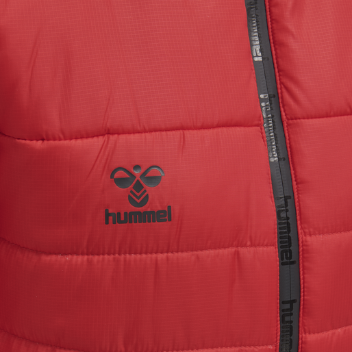 hmlNORTH QUILTED HOOD JACKET WOMAN, TRUE RED, packshot