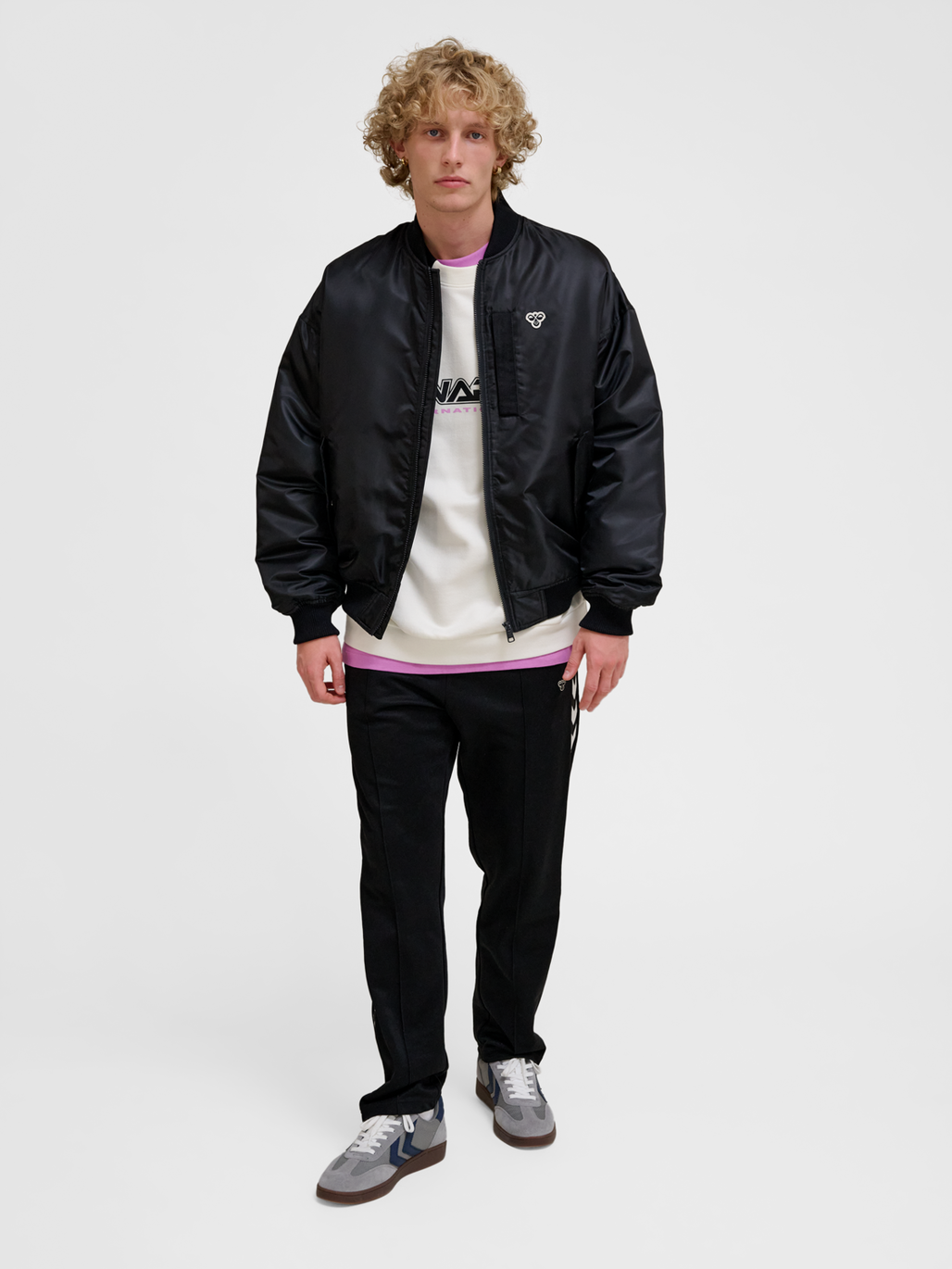 hummel BASEBALL JACKET BEE BLACK hummelsport