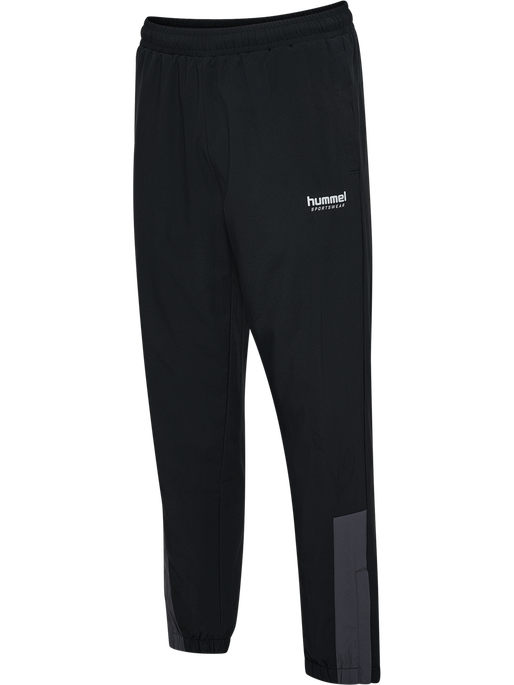hmlLOOSE TRACK PANTS SPORTSWEAR, BLACK, packshot