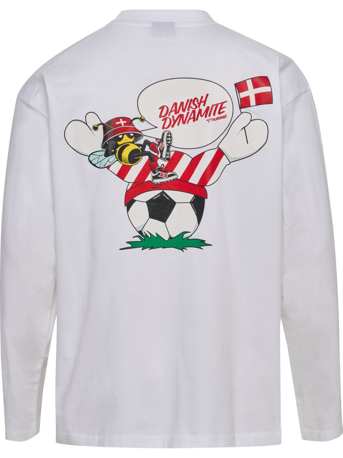 DBU 26 FAN LOOSE DYNAMITE TEE LS, WHITE, packshot