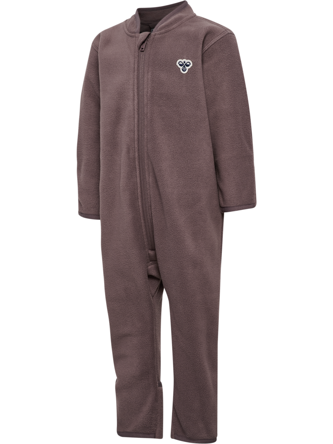 hmlMINI FLEECE ZIP SUIT BEE, PEPPERCORN, packshot