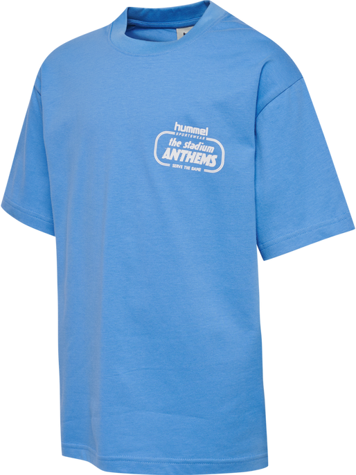 hmlJR LOOSE T-SHIRT S/S STADIUM, LICHEN BLUE hmlJR LOOSE T-SHIRT S/S STADIUM, LICHEN BLUE, packshot