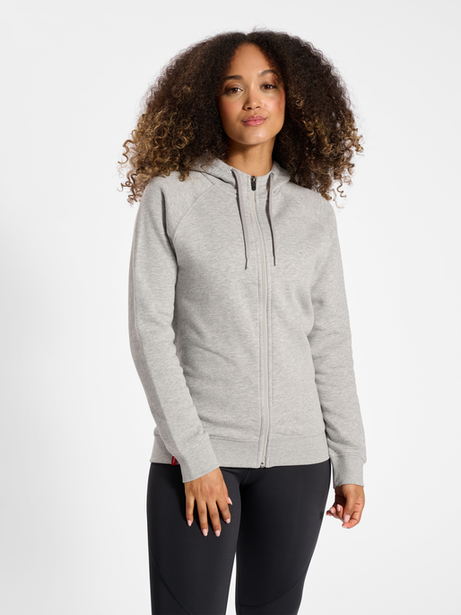 Ladies grey deals zip up hoodie
