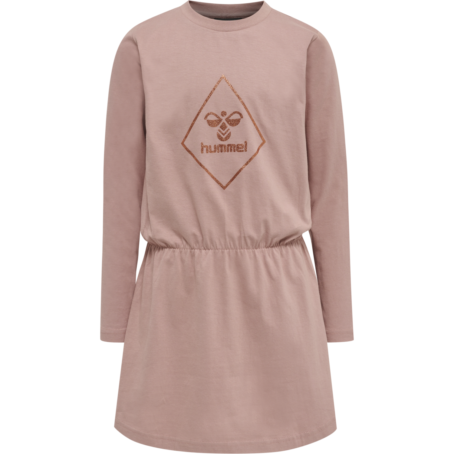 hmlLUNA DRESS L/S, WOODROSE, packshot