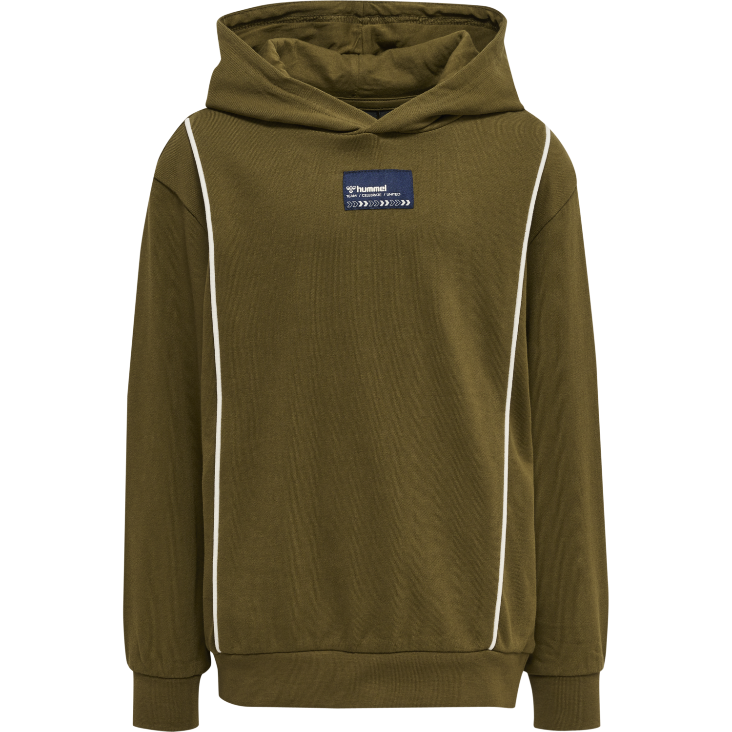 hmlDITMER HOODIE, DARK OLIVE, packshot
