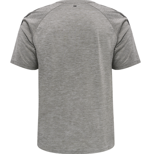 hmlCORE XK CORE POLY T-SHIRT S/S, GREY MELANGE, packshot