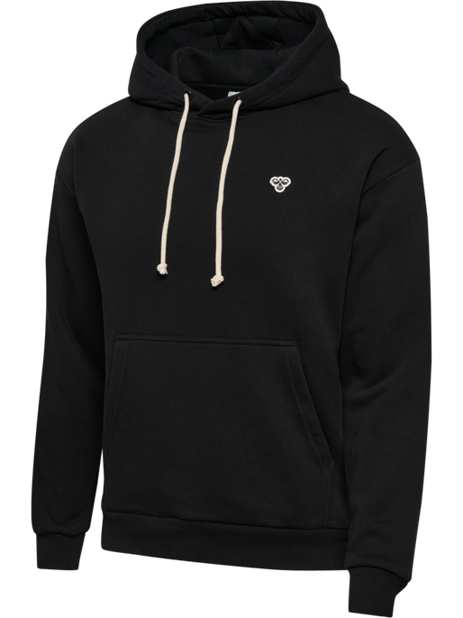 hmlLOOSE HOODIE BEE, BLACK, packshot