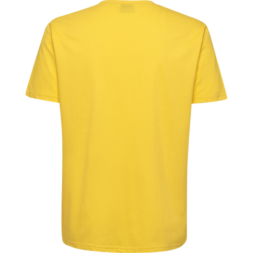 HMLGO KIDS COTTON LOGO T-SHIRT S/S, SPORTS YELLOW, packshot