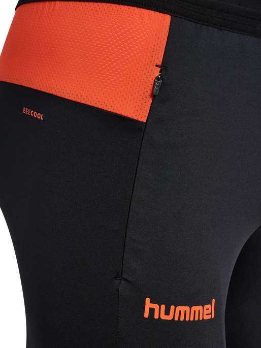 hmlBLAZE PRO TRAINING PANTS, BLACK/ORANGE, packshot