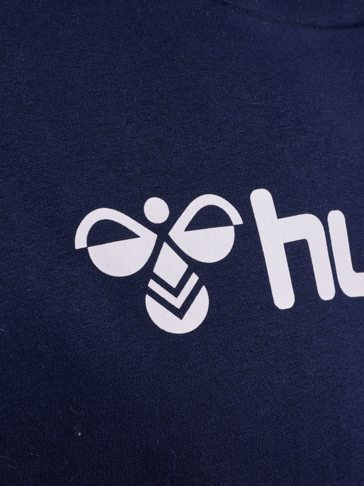 hmlMOVER COTTON HOODIE, MARINE hmlMOVER COTTON HOODIE, MARINE, packshot