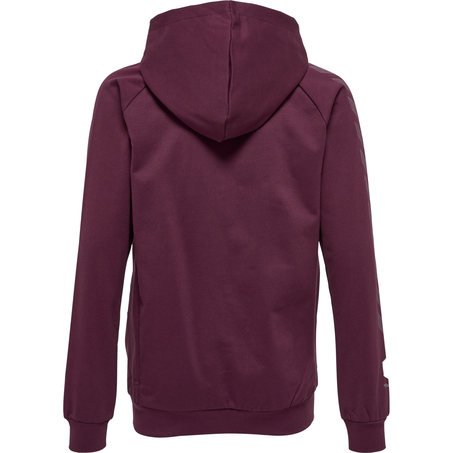 hmlMOVE GRID COTTON ZIP HOODIE KIDS, GRAPE WINE, packshot