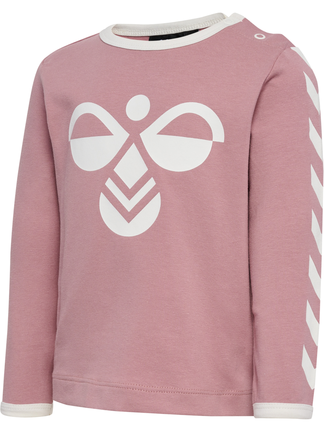 hmlFLIPPER T-SHIRT L/S 2-PACK, GREY MELANGE/WOODROSE, packshot