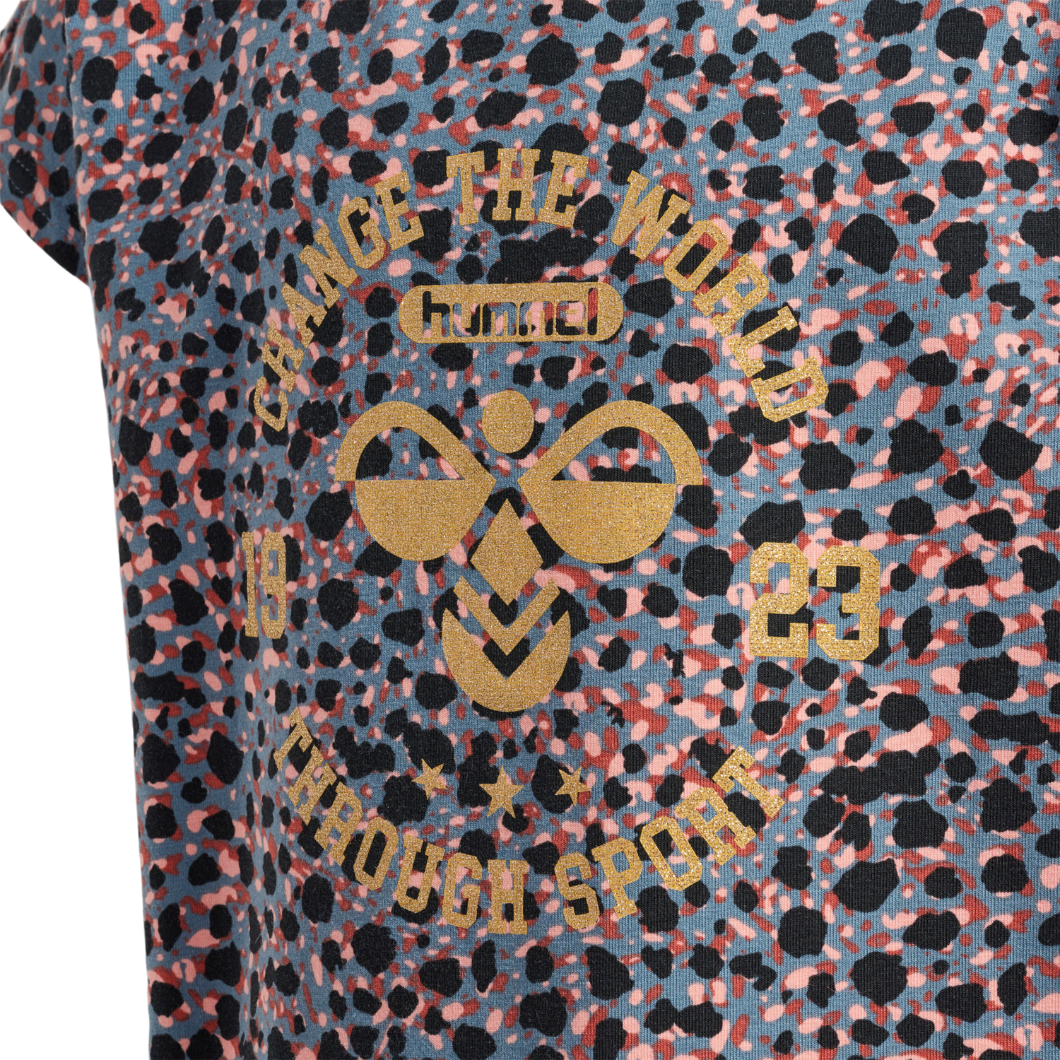 hmlMEJSE T-SHIRT S/S, BLUE MIRAGE, packshot