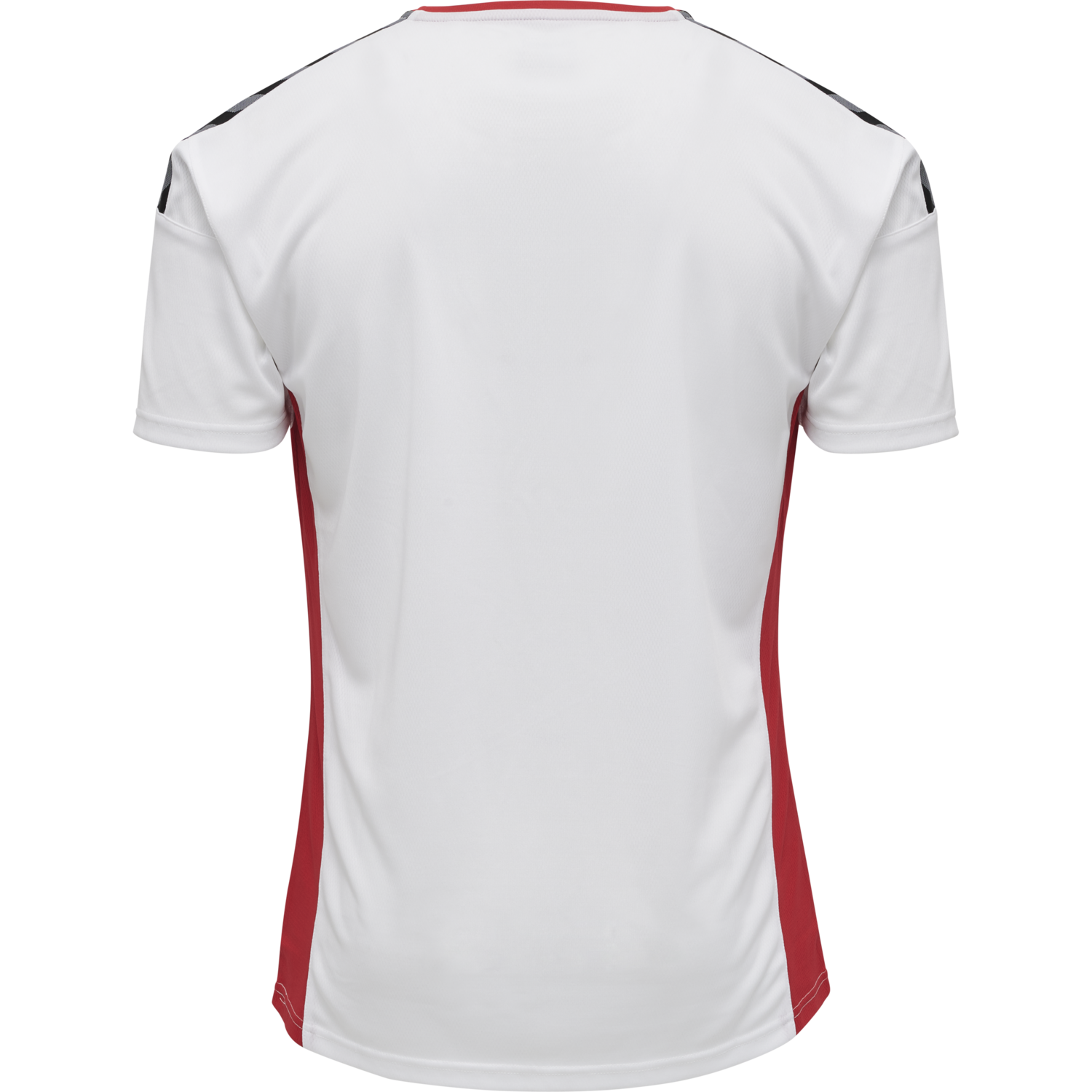hummel Herren hmlAUTHENTIC POLY JERSEY Trikot Weiß-Rot Handball Sport T-Shirt 
