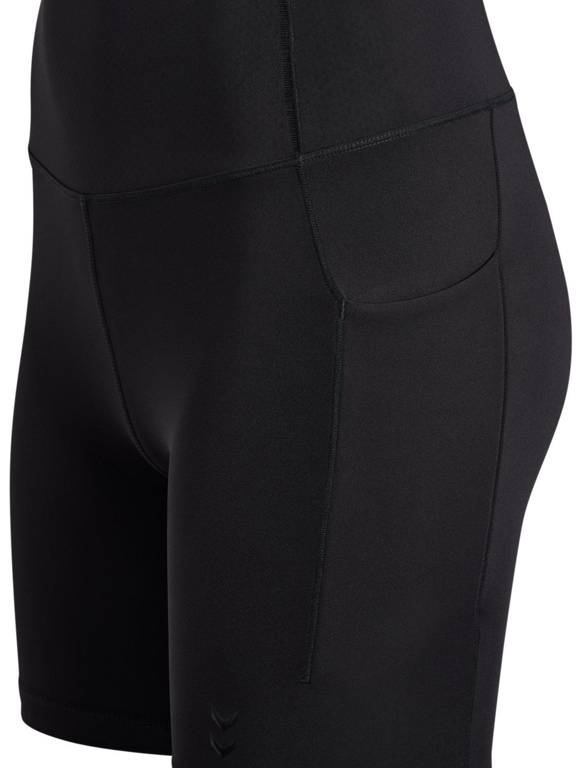 hmlHIIT INTENSITY HW SHORT TIGHTS, BLACK/EBONY, packshot