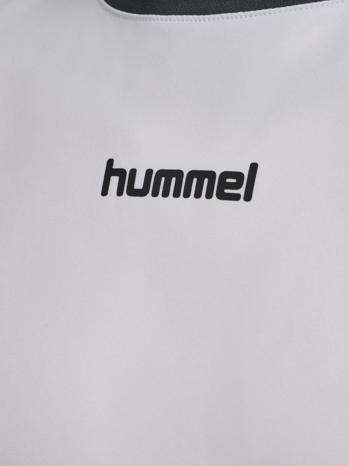 hmlBLAZE CLUB 26 POLY TEE, WHITE/ASPHALT, packshot