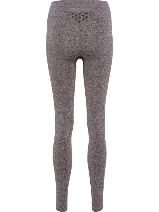 hmlCI SEAMLESS MID WAIST TIGHTS, CHOCOLATE PLUM MELANGE, packshot