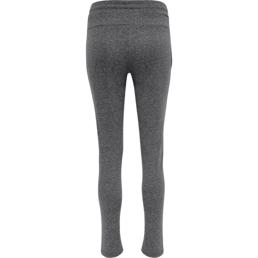 hmlZANDRA REGULAR PANTS, BLACK MELANGE, packshot