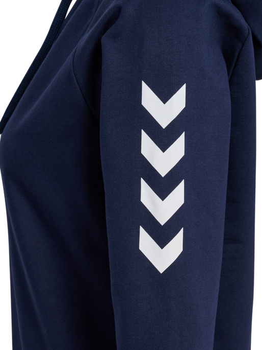 HUMMEL GO COTTON HOODIE WOMAN, MARINE, packshot