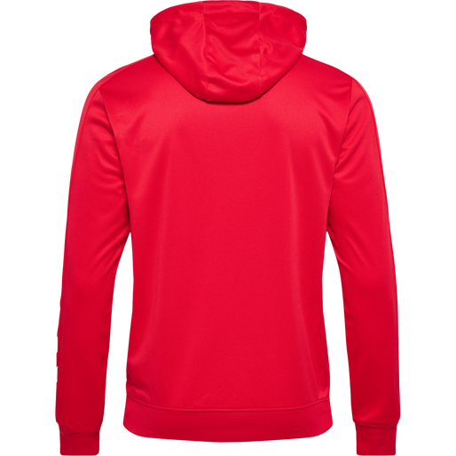 hmlPROMO POLY HOODIE, TRUE RED, packshot