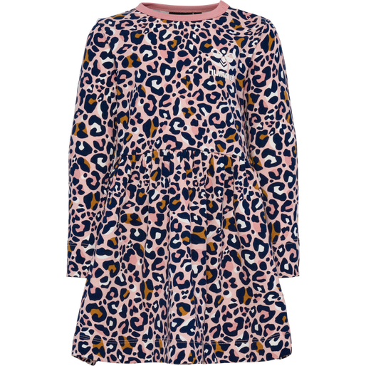 hmlMARIE AOP DRESS L/S, PALE MAUVE, packshot