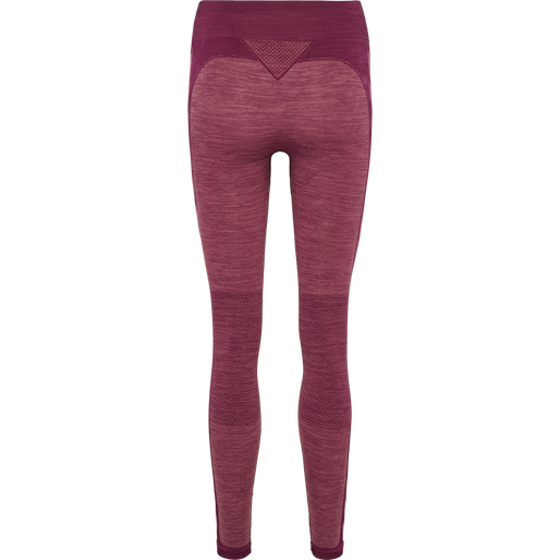 hmlCLEA SEAMLESS MID WAIST TIGHTS, GRAPE WINE/CRUSHED BERRY MEL hmlCLEA SEAMLESS MID WAIST TIGHTS, GRAPE WINE/CRUSHED BERRY MEL, packshot
